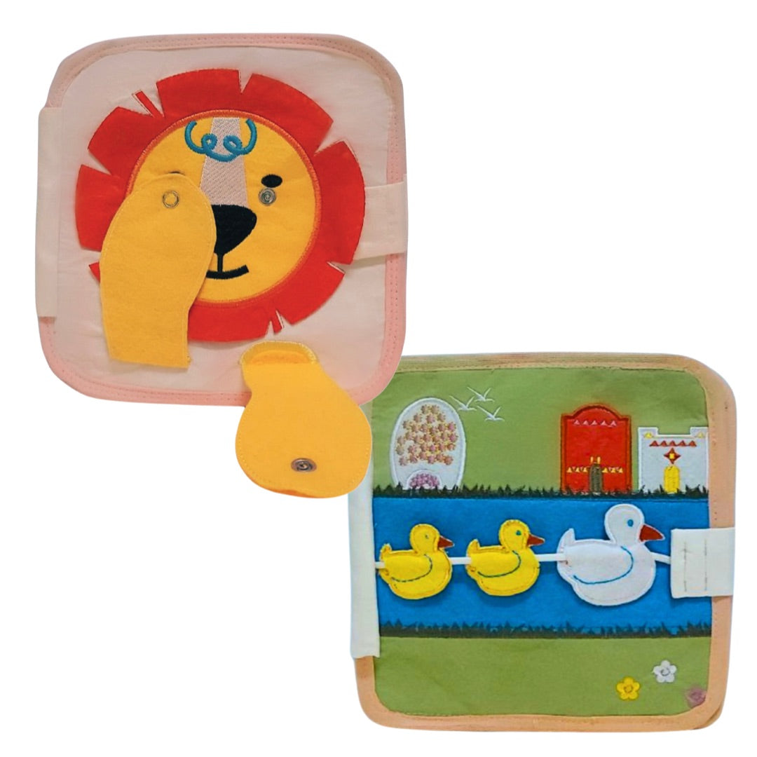 The Best Sellers: Lion Busy Book + Farm Busy Book