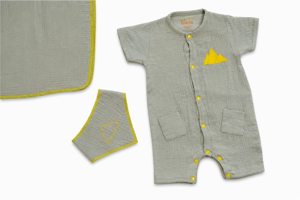 Sage Pyramids Romper
