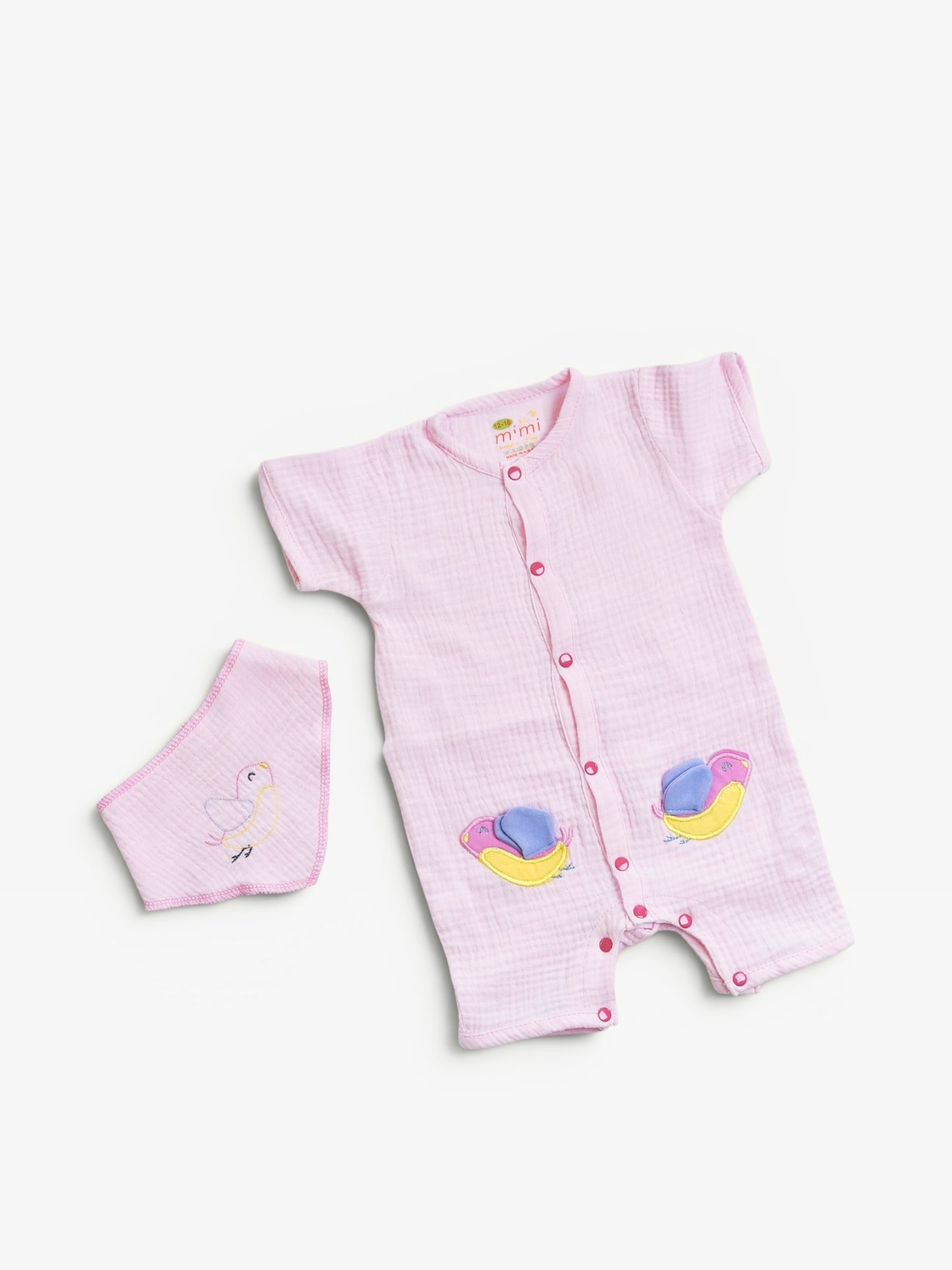Pink Birdies Romper
