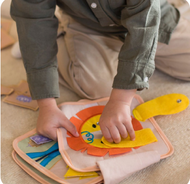 The Preschooler Birthday Gift: Lion Busy Book + Elephant Busy Book