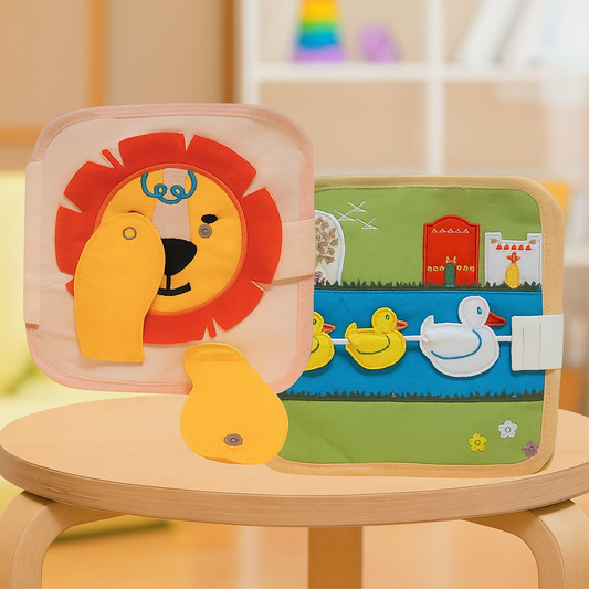 The Best Sellers: Lion Busy Book + Farm Busy Book