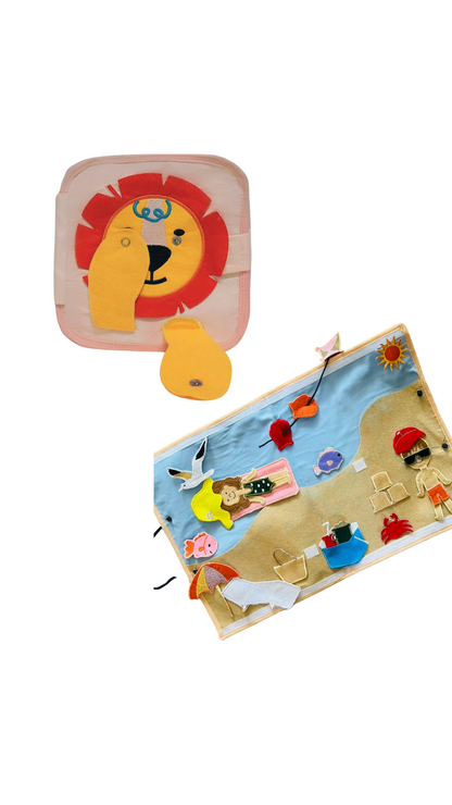 Limited Edition: Lion Busy Book + Beach Busy Mat