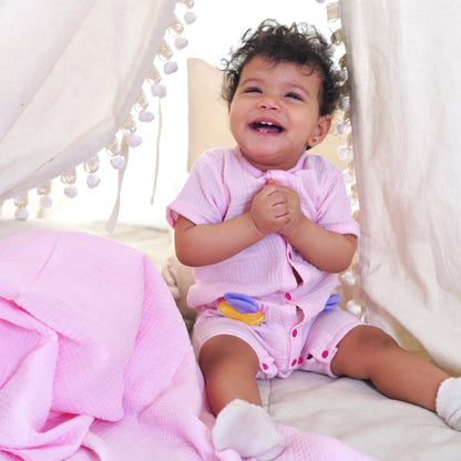 Pink Birdies Romper