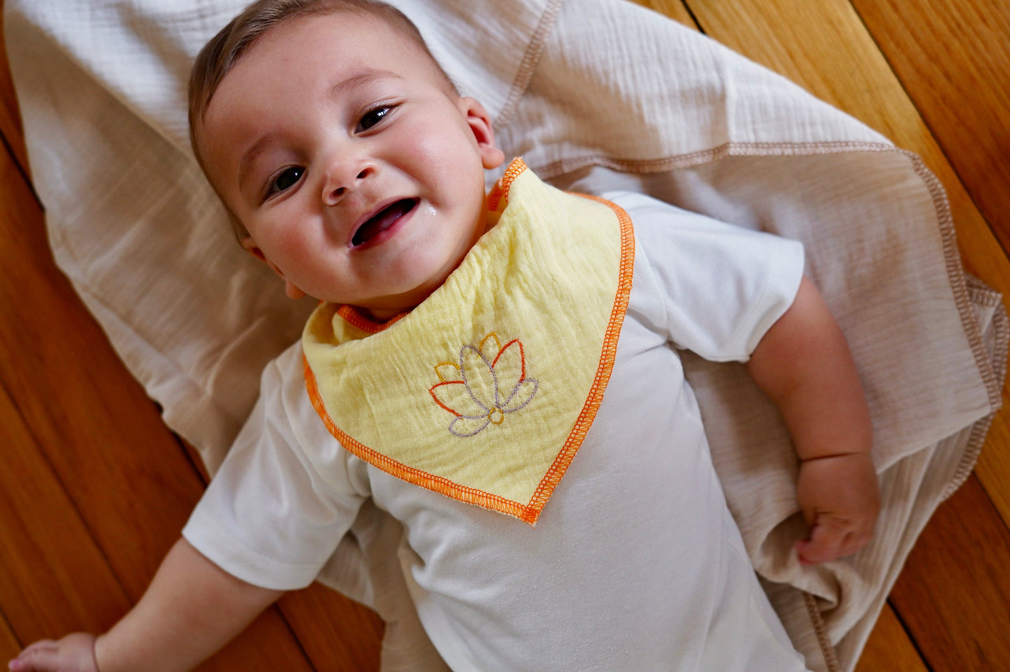 Bibs - Pack of 2 - Pink & Butter Yellow