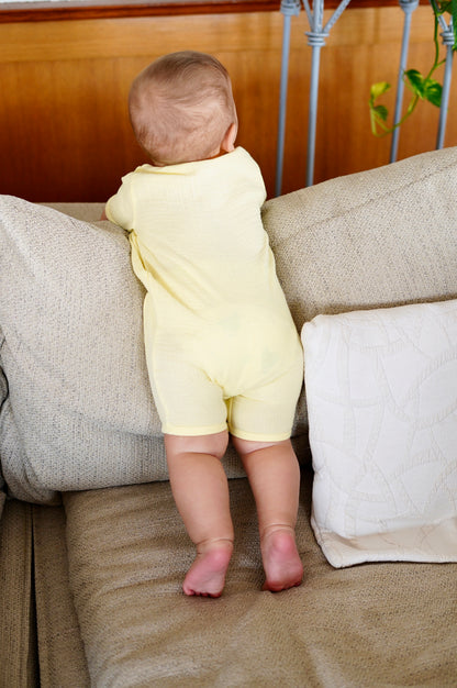 Butter Cream Lotus Romper