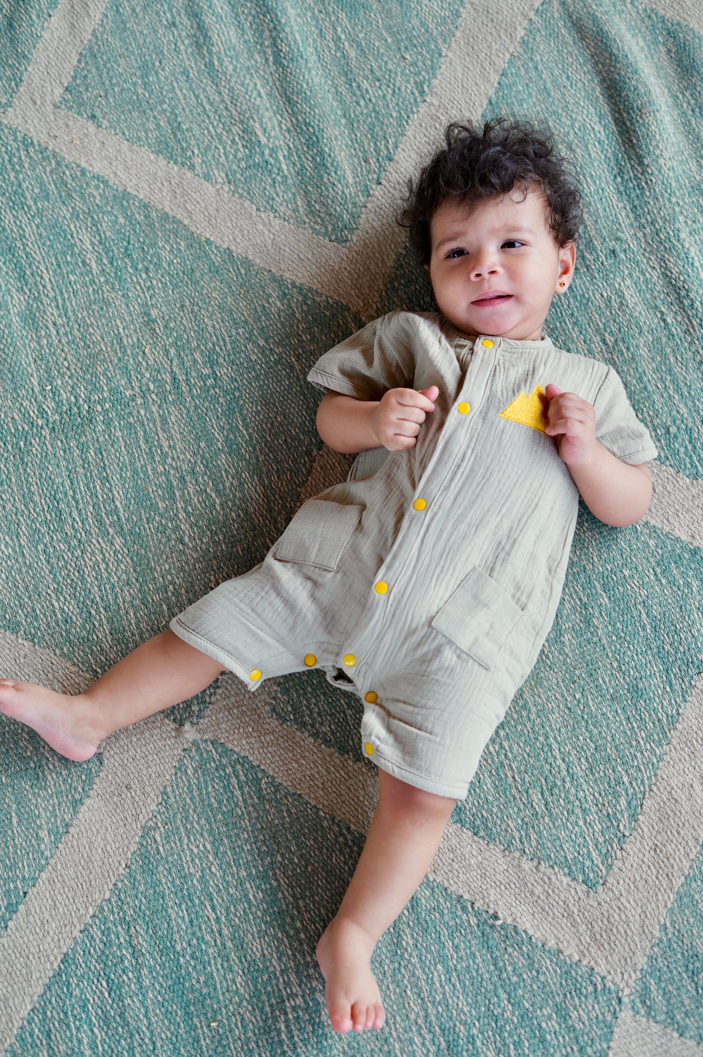 Sage Pyramids Romper