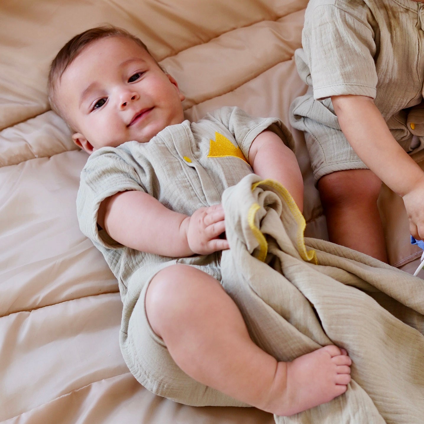 Sage Pyramids Romper