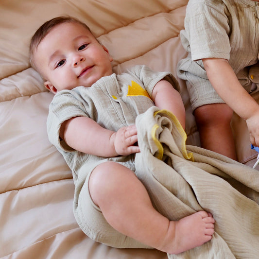 Sage Pyramids Romper