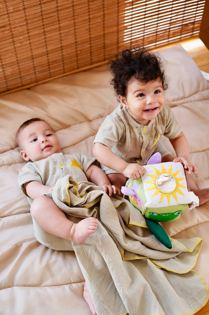 Sage Pyramids Romper