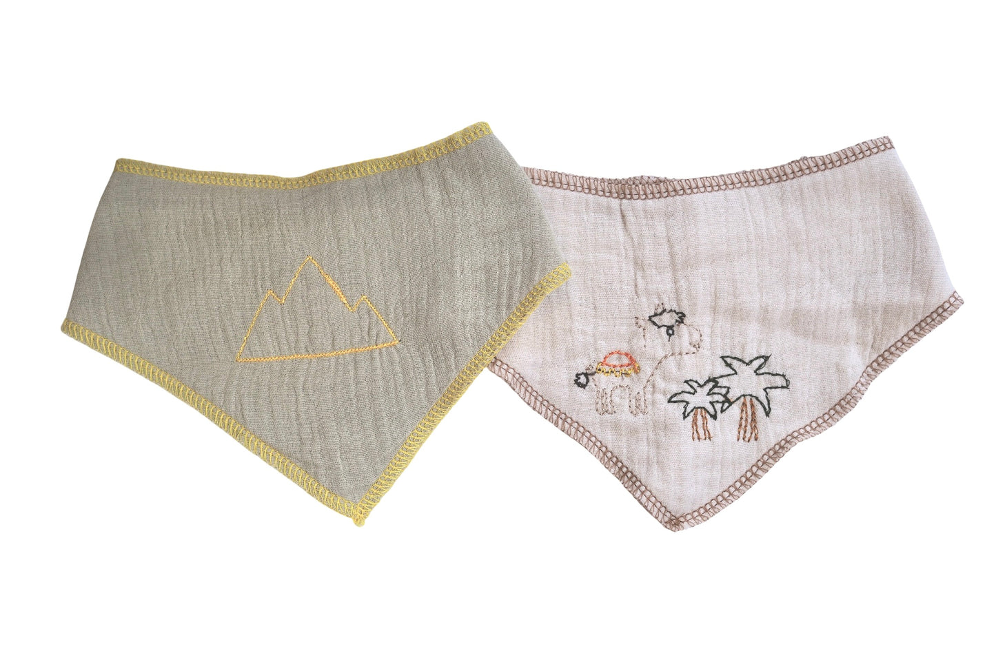 Bibs - Pack of 2 - Sage & Beige