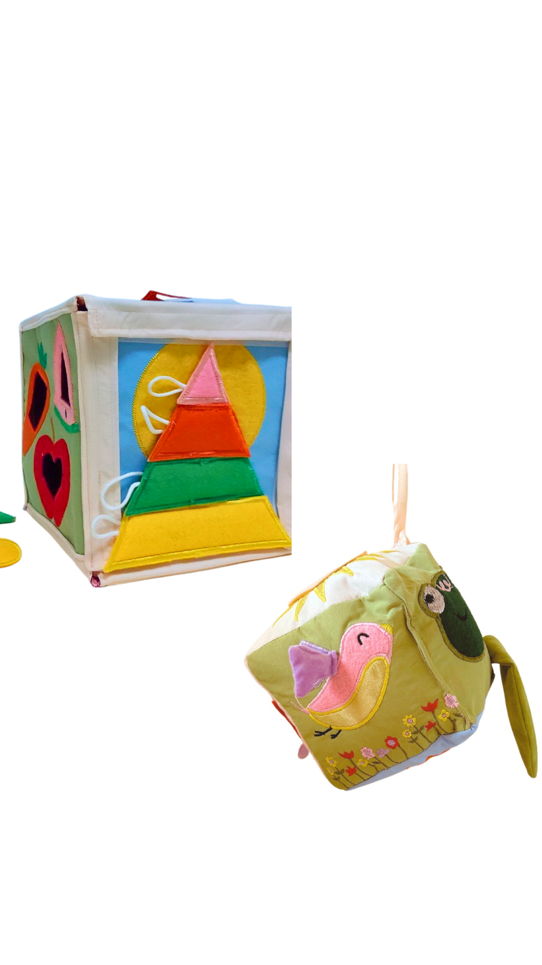 Limited Edition: Pyramid Busy Box + Garden Giggles Soft Cube