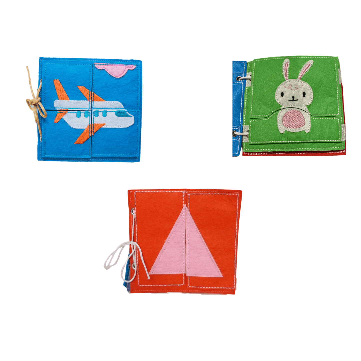 Transportation Puzzle Book + Shapes Puzzle Book + Animal Puzzle Book