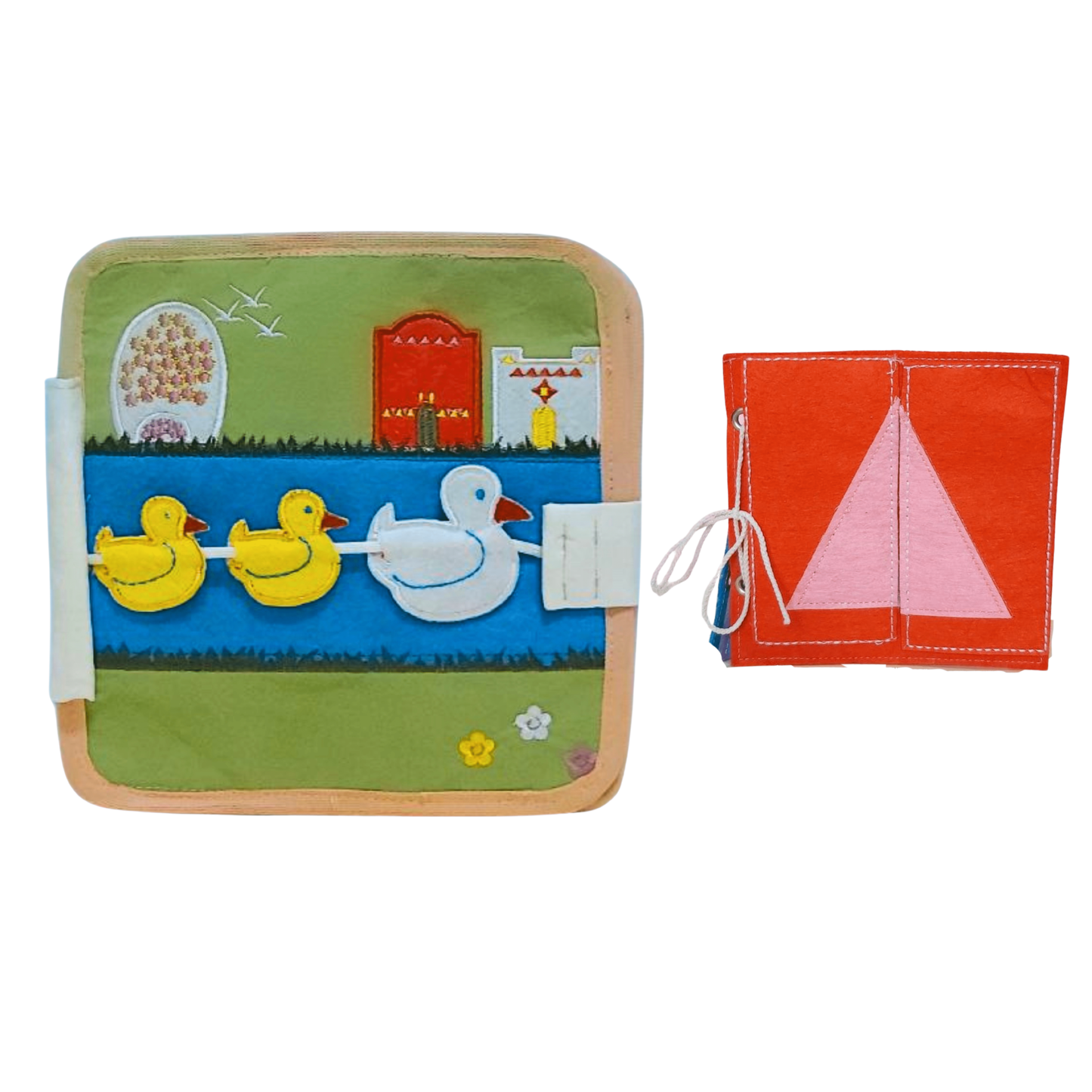 Bundle: Farm Busy Book + Shapes Puzzle Book