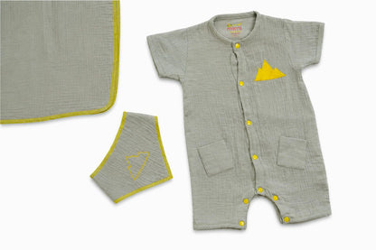Sage Pyramids Romper