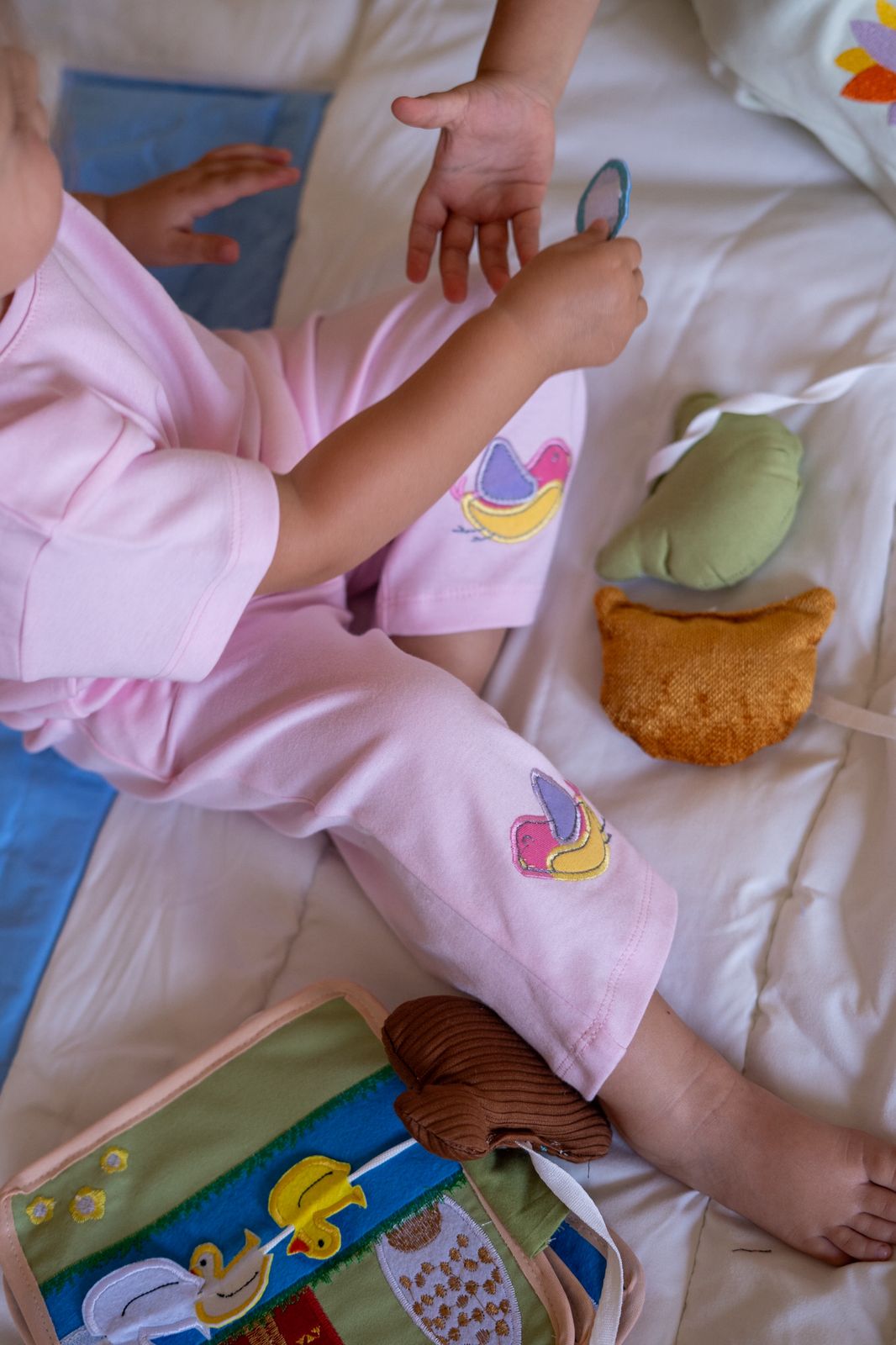 Pink Birdies Pants + T-shirt Set