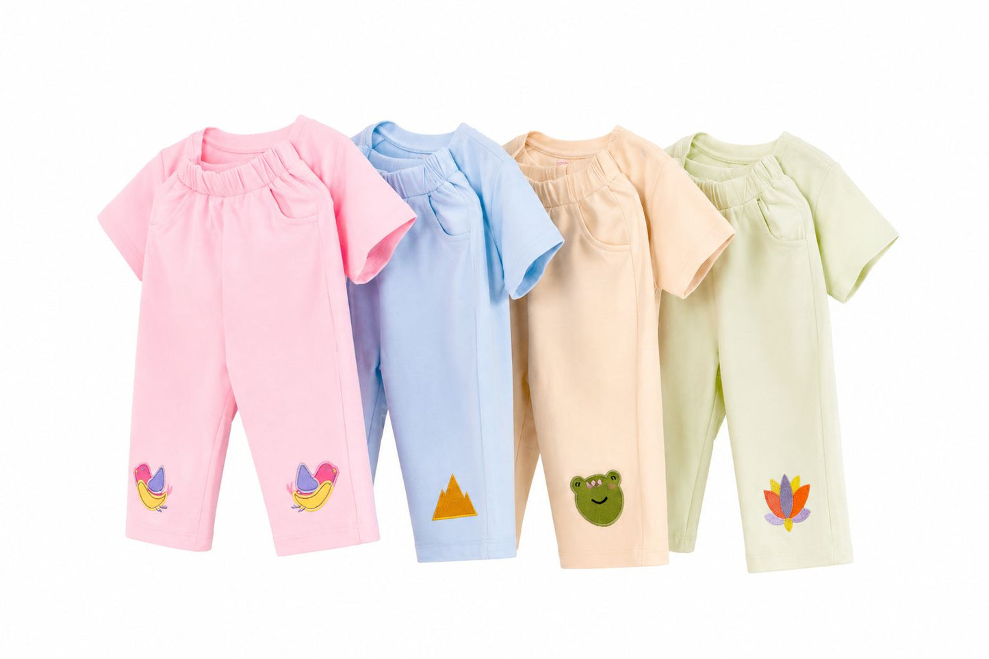 Pink Birdies Pants + T-shirt Set