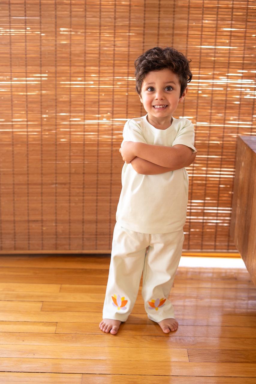 Mint Lotus Pants + T-shirt Set