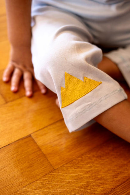 Blue Pyramid Pants + T-Shirt Set
