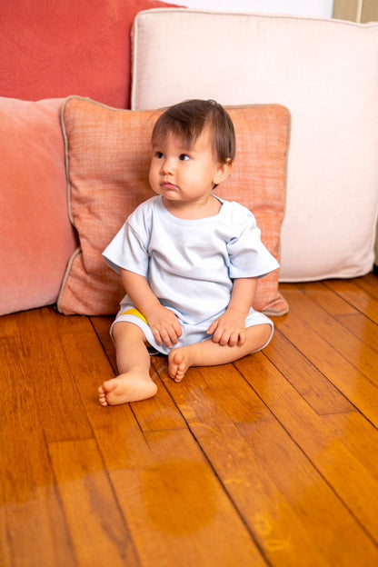 Blue Pyramid Shorts + T-Shirt Set