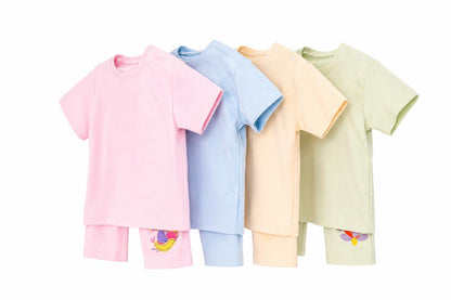 Pink Birdies Shorts + T-Shirt Set