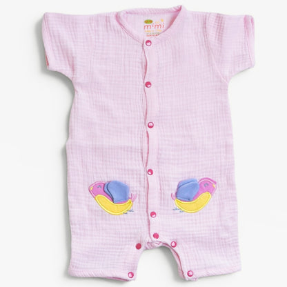 Pink Birdies Romper