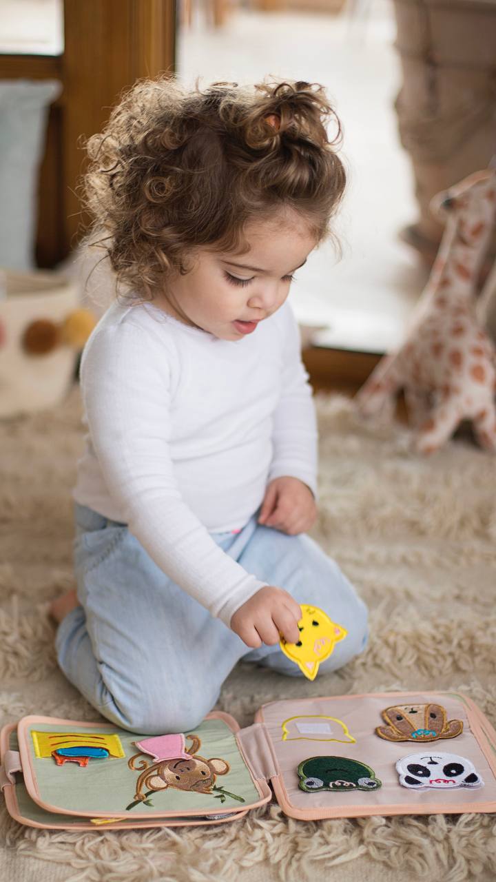The Preschooler Birthday Gift: Lion Busy Book + Elephant Busy Book